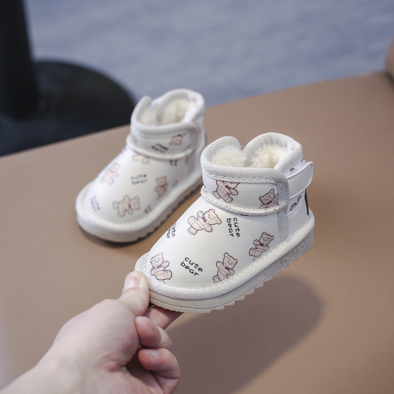 Bota Infantil Peludinha Ursinhos