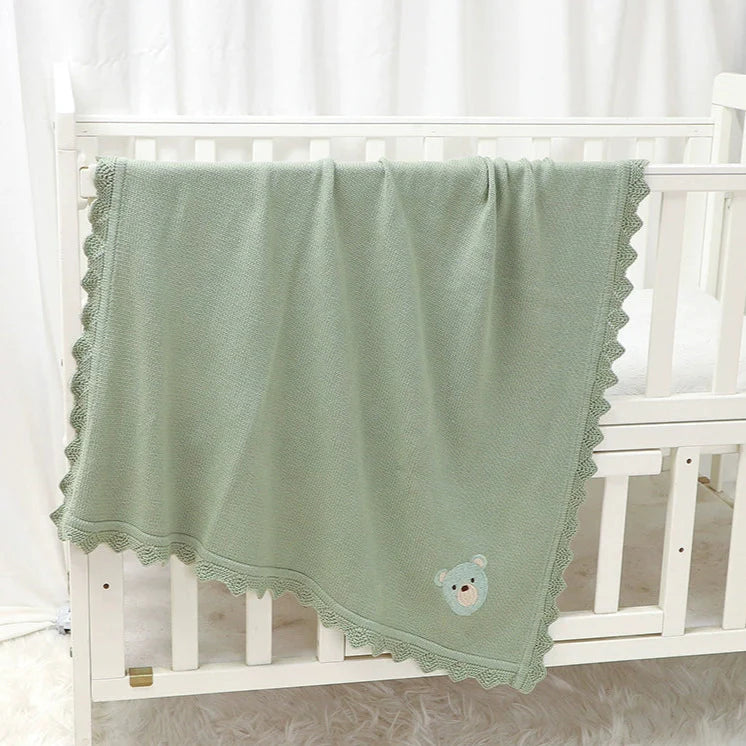 Cobertor de Tricô Ursinho