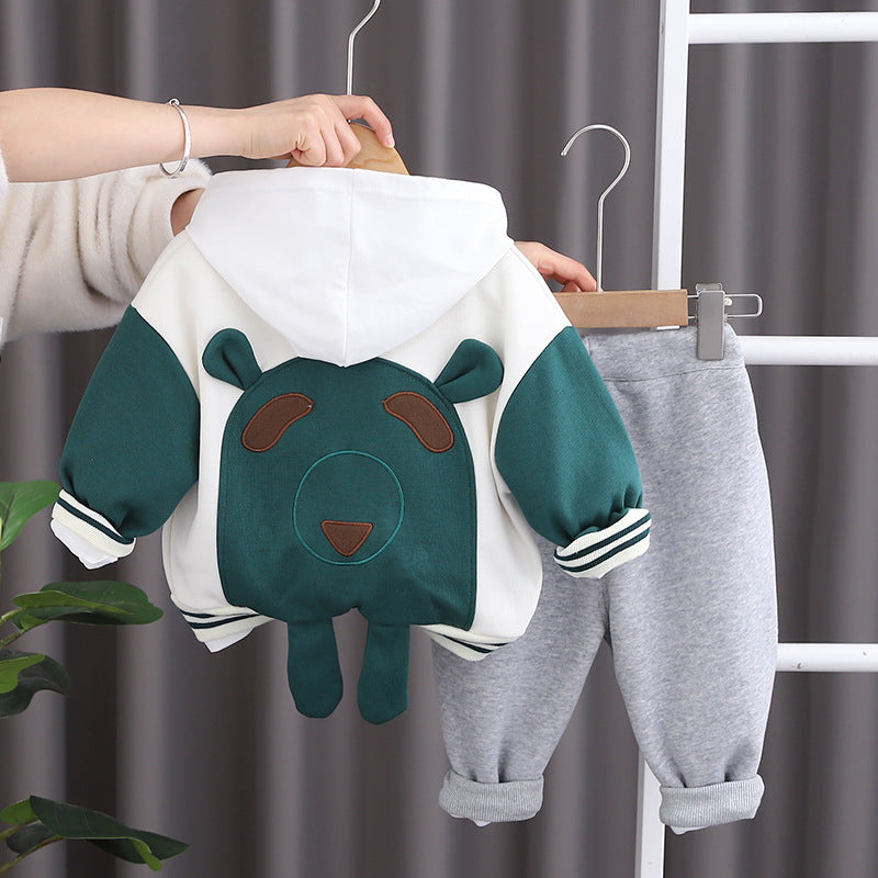 Conjunto Infantil Masculino Ursinho 3 Peças