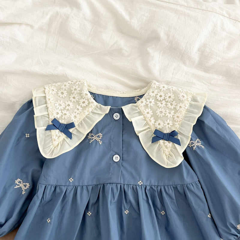 Body/ Vestido Infantil Lacinhos e Florzinhas