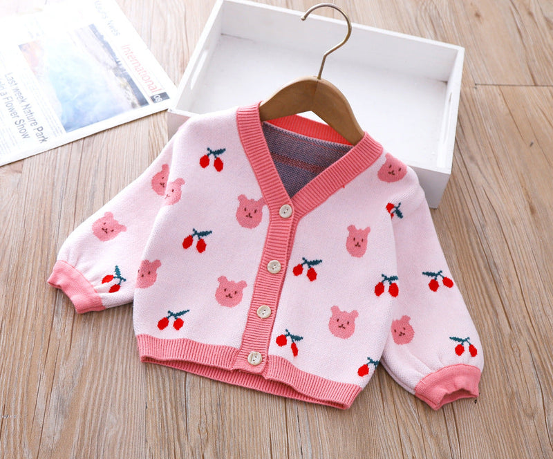 Conjunto Infantil Feminino Coelhinho e Cerejinha