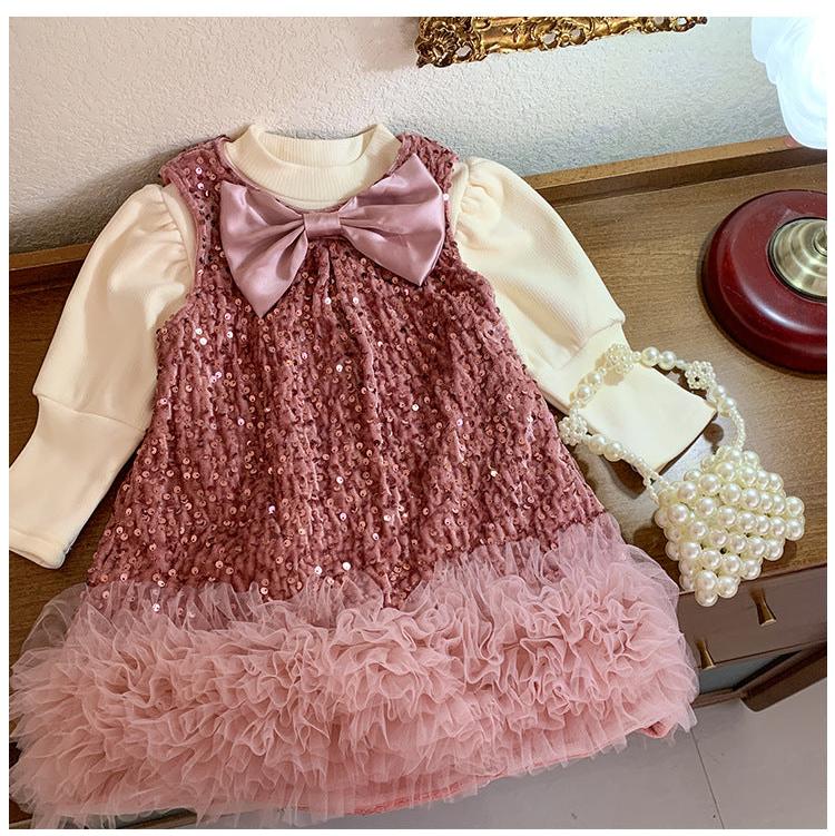 Vestido Infantil Inverno/Verão Brilhante