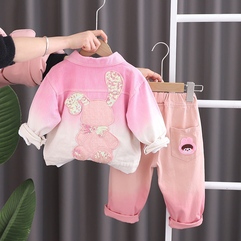 Conjunto Infantil Feminino 3 Peças Coelhinho