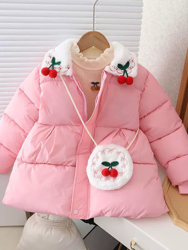 Casaco Infantil Inverno Cerejinhas