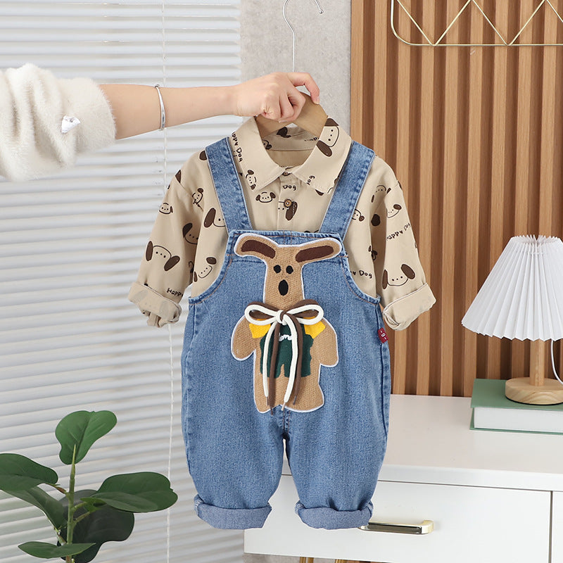 Conjunto Infantil Masculino Cachorrinho Cordãozinho