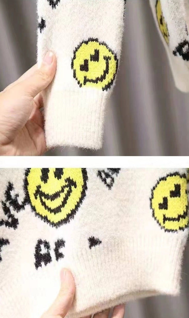 Blusa Infantil Inverno Emoji Feliz
