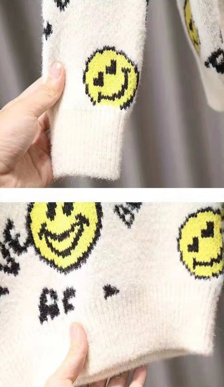Blusa Infantil Inverno Emoji Feliz