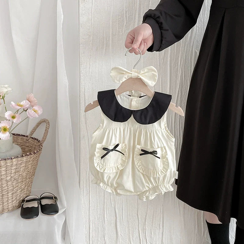 Vestido/ Body Infantil Verão Lacinhos