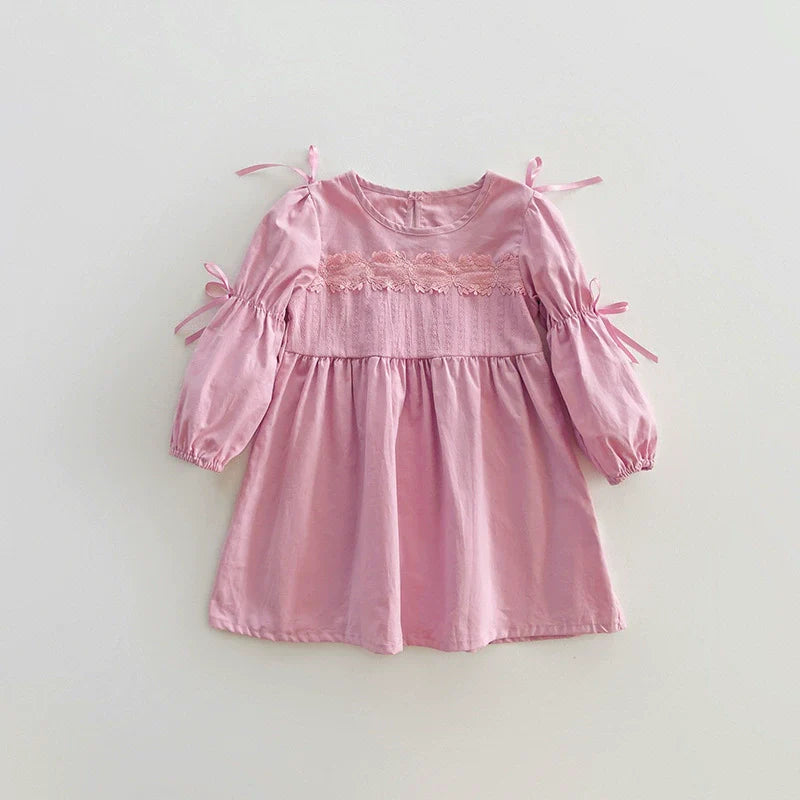 Vestido Infantil Rendinha Lacinhos