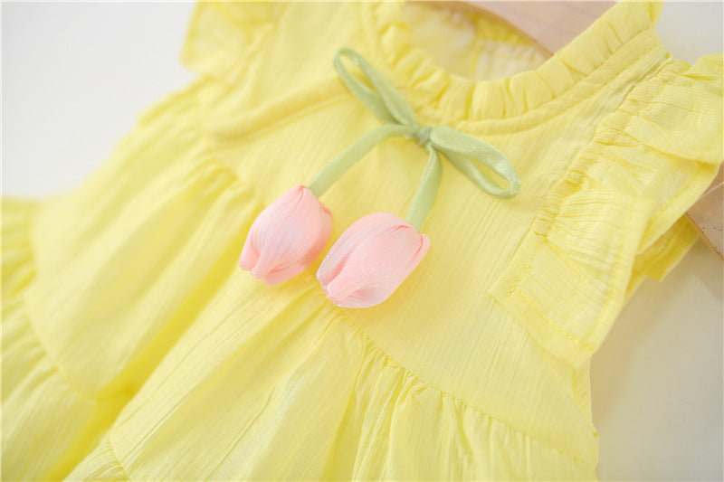 Vestido Infantil Verão Florzinhas