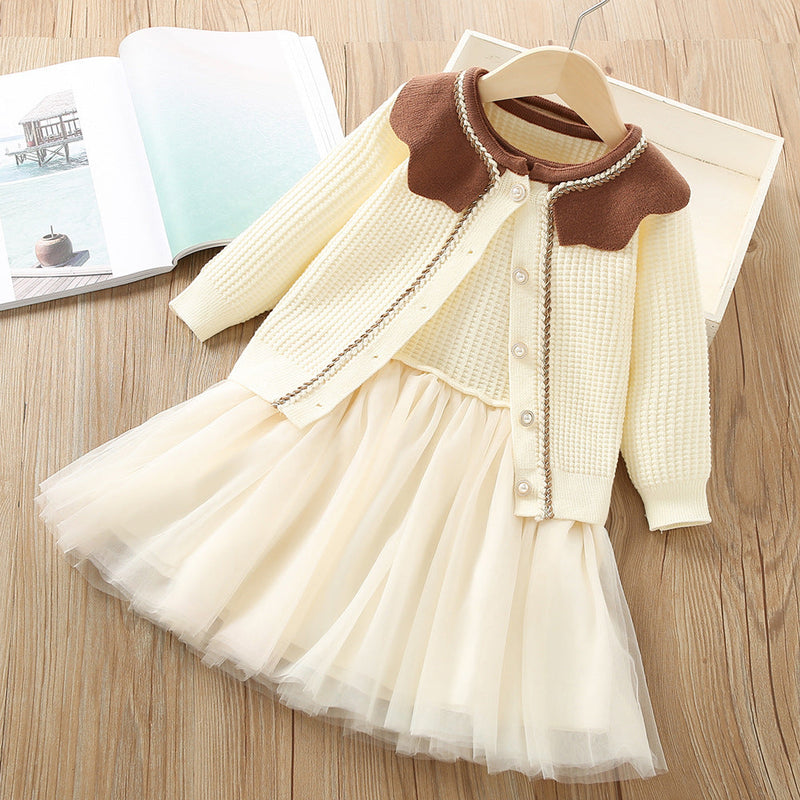 Conjunto Infantil Feminino Inverno Golinha e Tule