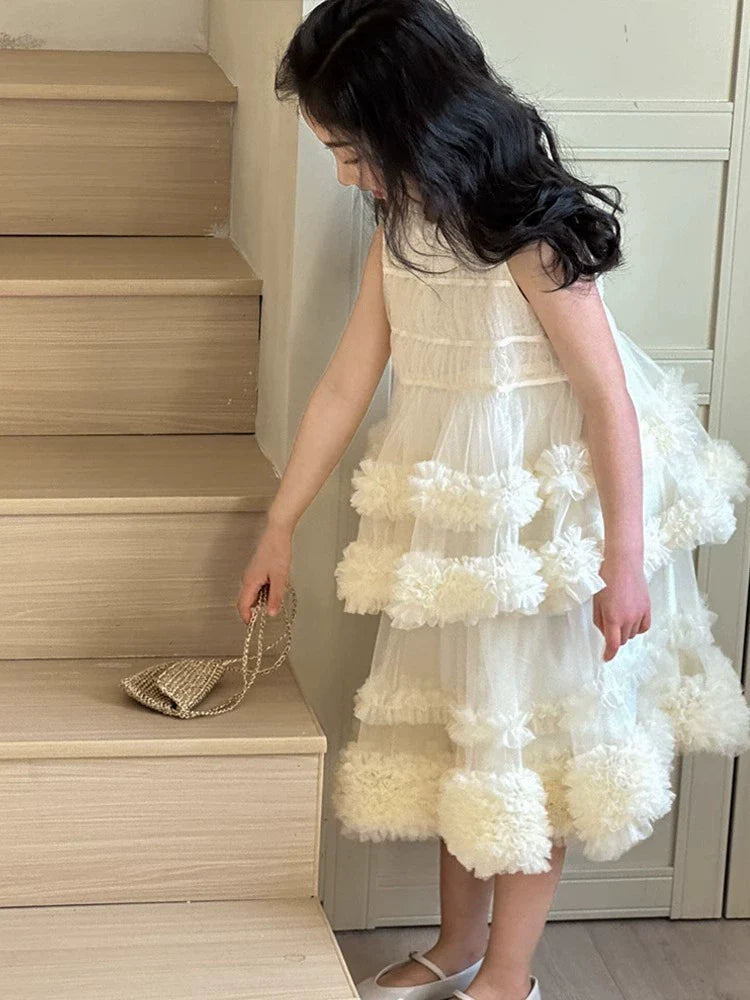 Vestido Infantil Tule Camadas