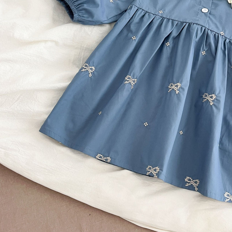 Body/ Vestido Infantil Lacinhos e Florzinhas