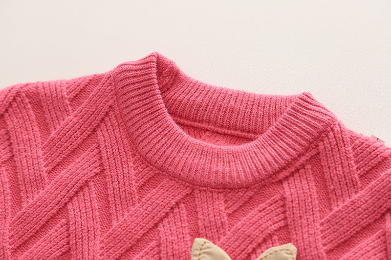 Conjunto Infantil Feminino Tricô Coelhinho