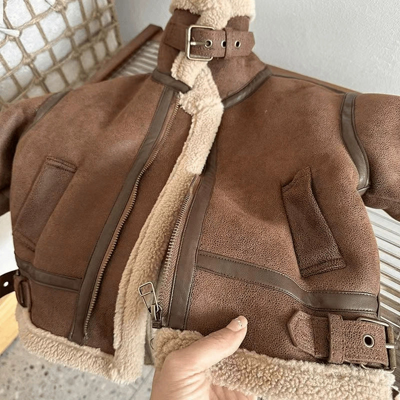 Jaqueta Infantil Camurça Pelinhos