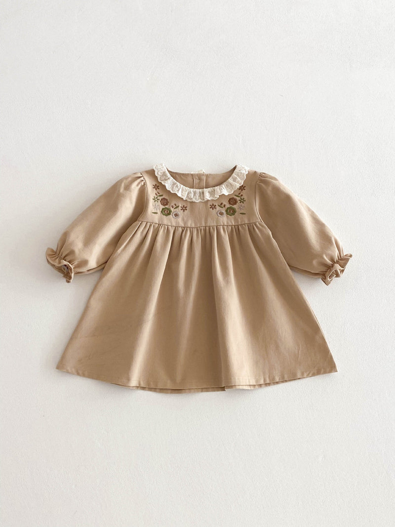 Vestido Infantil Bordadinho Florzinhas