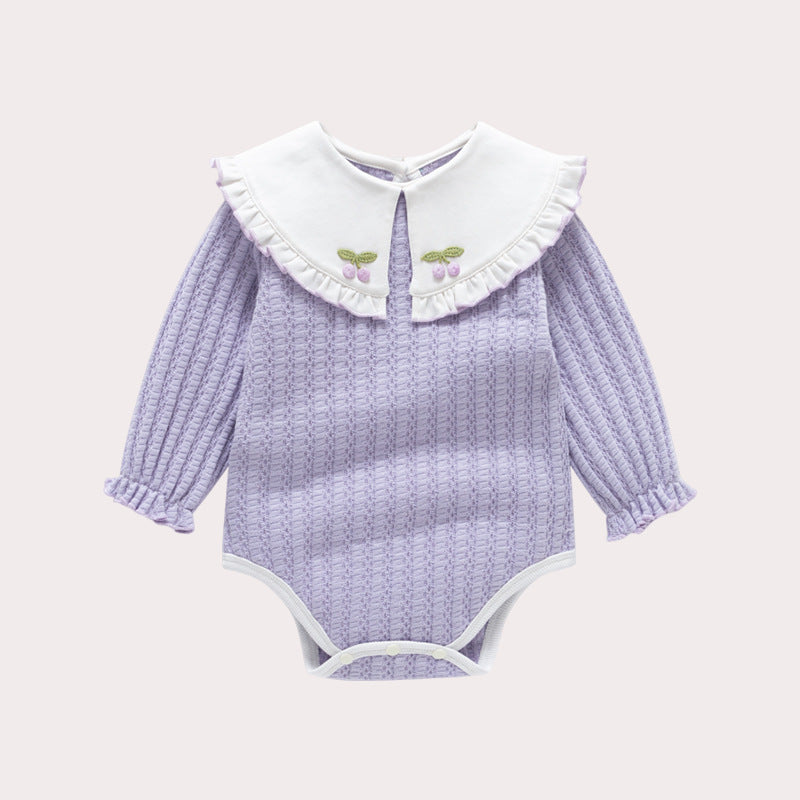 Body Infantil Feminino Gola Cerejinhas