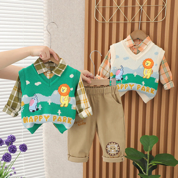 Conjunto Infantil 3 Peças Animais