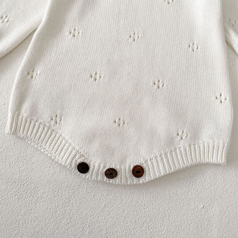 Body Infantil Feminino Tricô Moranguinhos