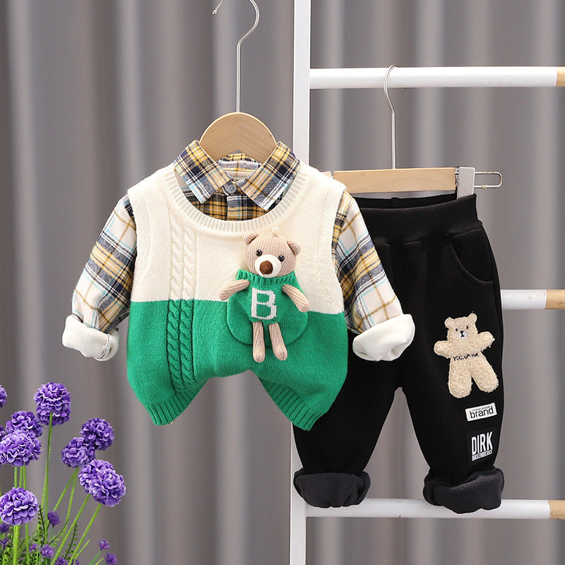 Conjunto Infantil Masculino Inverno Ursinhos