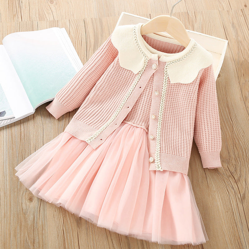 Conjunto Infantil Feminino Inverno Golinha e Tule