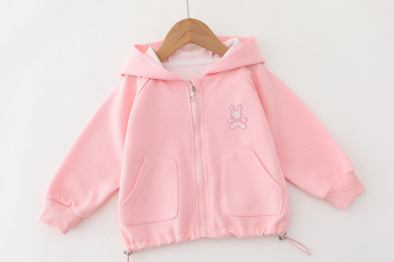 Conjunto Infantil Feminino Coelho 3 Peças Bolsinha