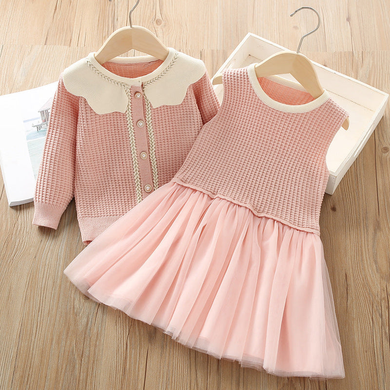 Conjunto Infantil Feminino Inverno Golinha e Tule