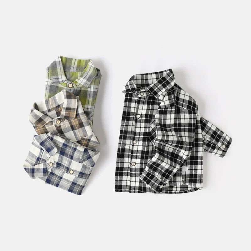 Camisa Infantil Masculina Xadrez