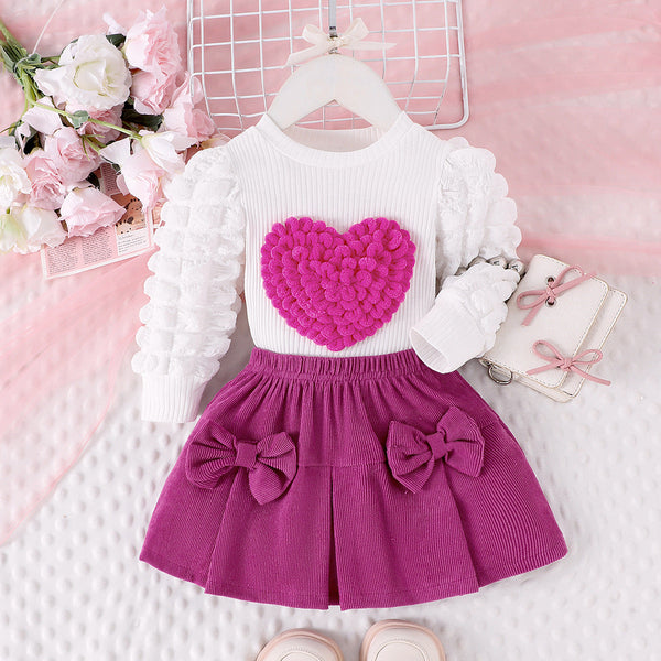 Conjunto Infantil Feminino Love Lacinho
