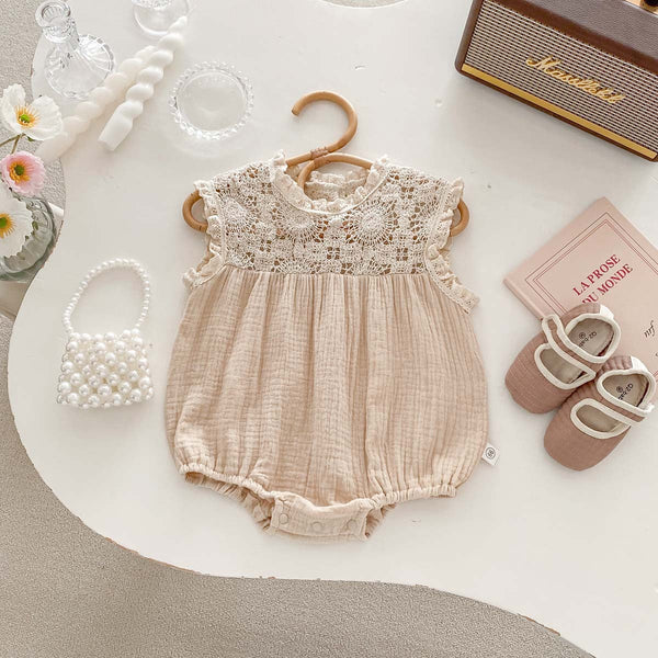 Body Infantil Feminino com Rendinha