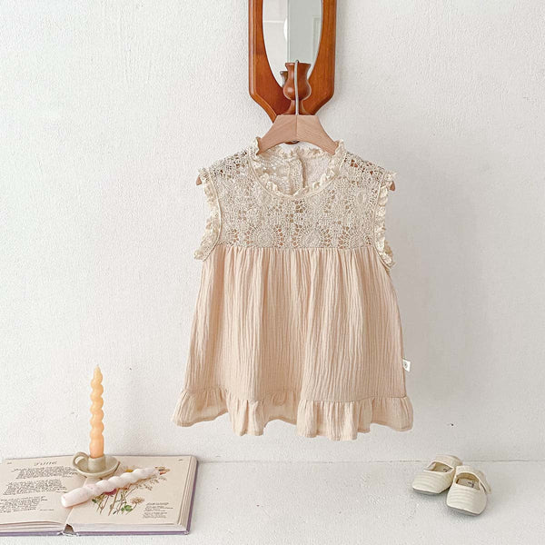Vestido Infantil Verão Rendinha