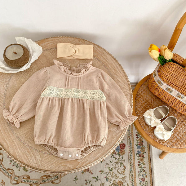 Body Infantil Feminino Básico Rendinha