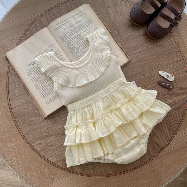 Conjunto Infantil Feminino Verão Babadinhos