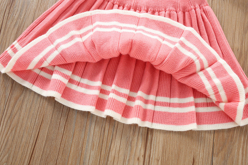 Conjunto Infantil de Tricô Inverno Cerejinhas