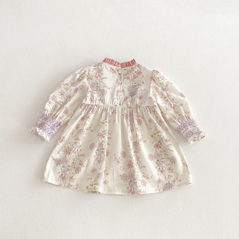 Vestido Infantil Rosa Florzinhas