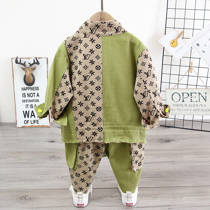 Conjunto Infantil Masculino LV Bolsinhos