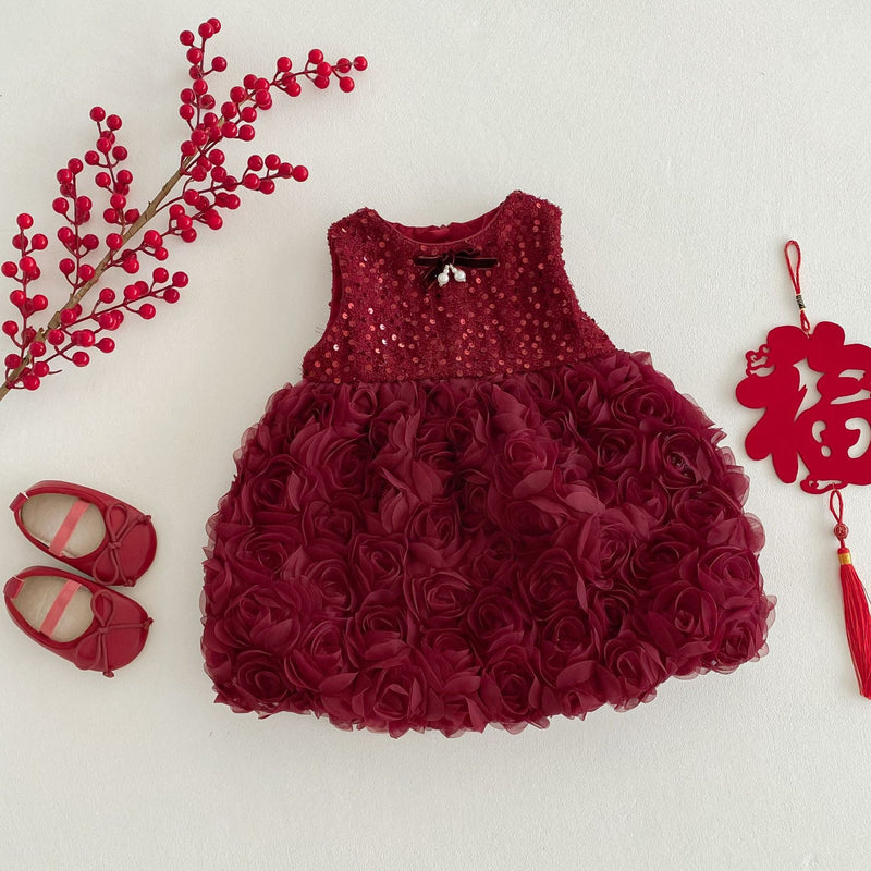 Vestido Infantil Inverno/ Verão Flores