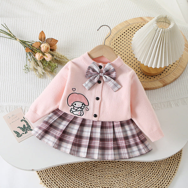 Conjunto Infantil Tricô Feminino Kuromi