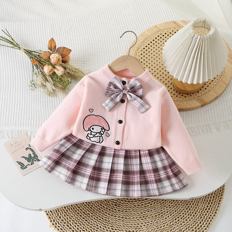 Conjunto Infantil Tricô Feminino Kuromi