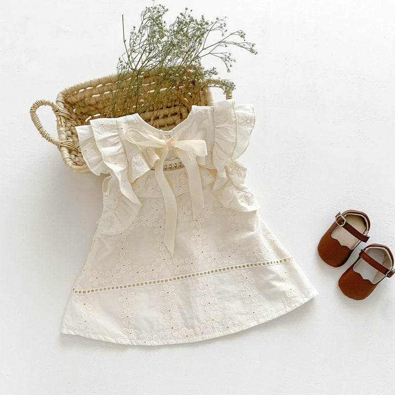 Vestido Feminino Infantil Margaridas Lese