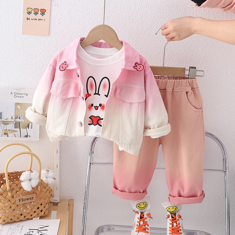 Conjunto Infantil Feminino 3 Peças Coelhinho
