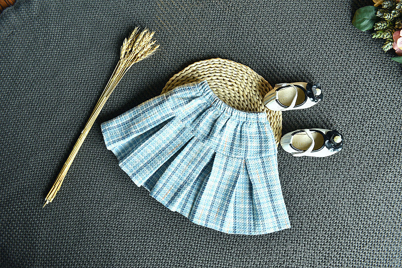 Conjunto Infantil Feminino Tweed Azul