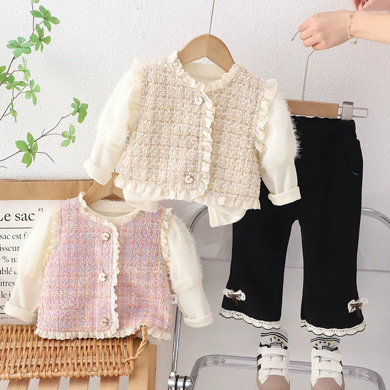 Conjunto Infantil Feminino Inverno 3 Peças