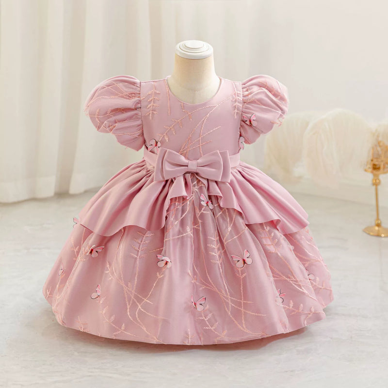 Vestido De Festa Infantil Laço Borboletinhas