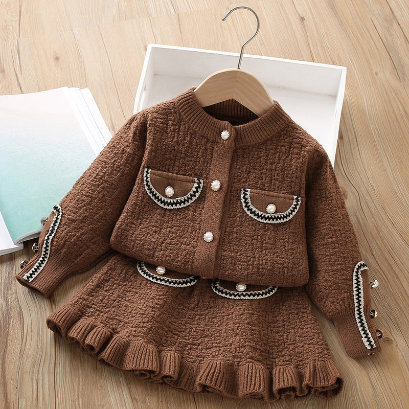 Conjunto Infantil Feminino Inverno Bolsinhos