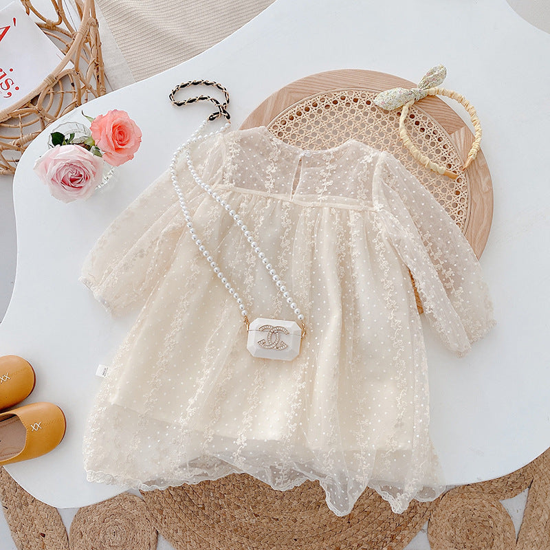 Vestido Infantil Tule Floral