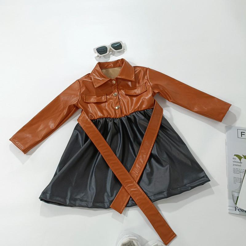 Vestido Infantil Couro Boutique