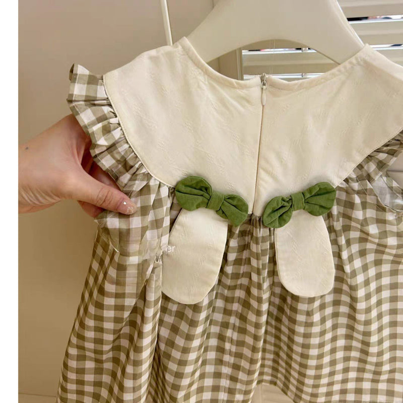 Vestido Infantil Xadrez Coelhinho