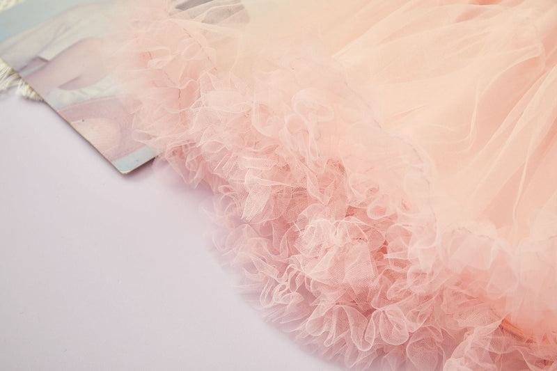 Vestido Infantilule Inverno Folhas e Tule