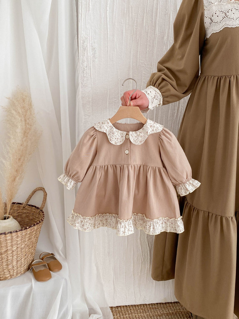 Vestido Infantil Barrados Florzinhas